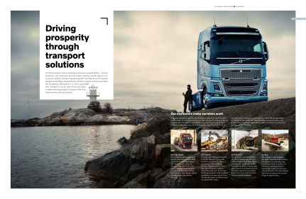 Screenshot from Volvo's annual report