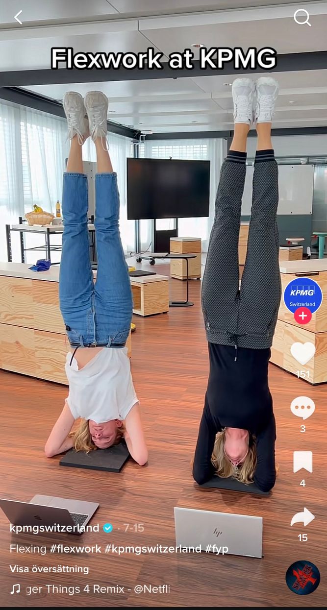 Screenshot from KPMG's TikTok