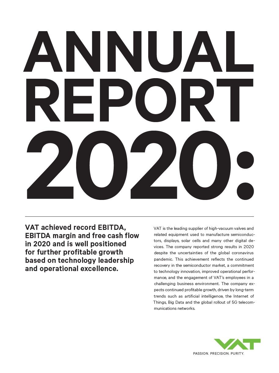 Screenshot from VAT's annual report 2020