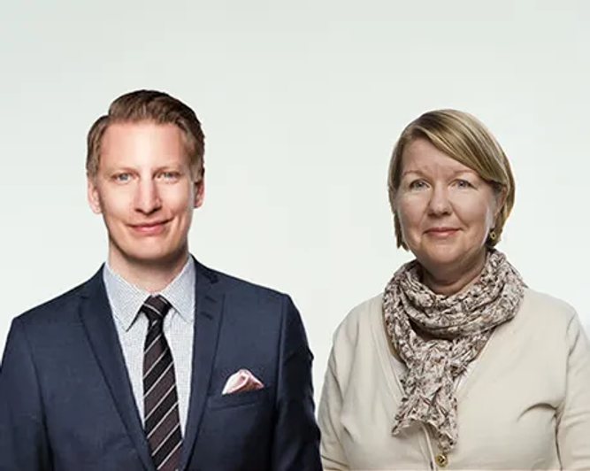 Edvard Bergström, Vice President Corporate Communication and Anki Hallman, Channel Specialist and Web Editor at Sandvik.
