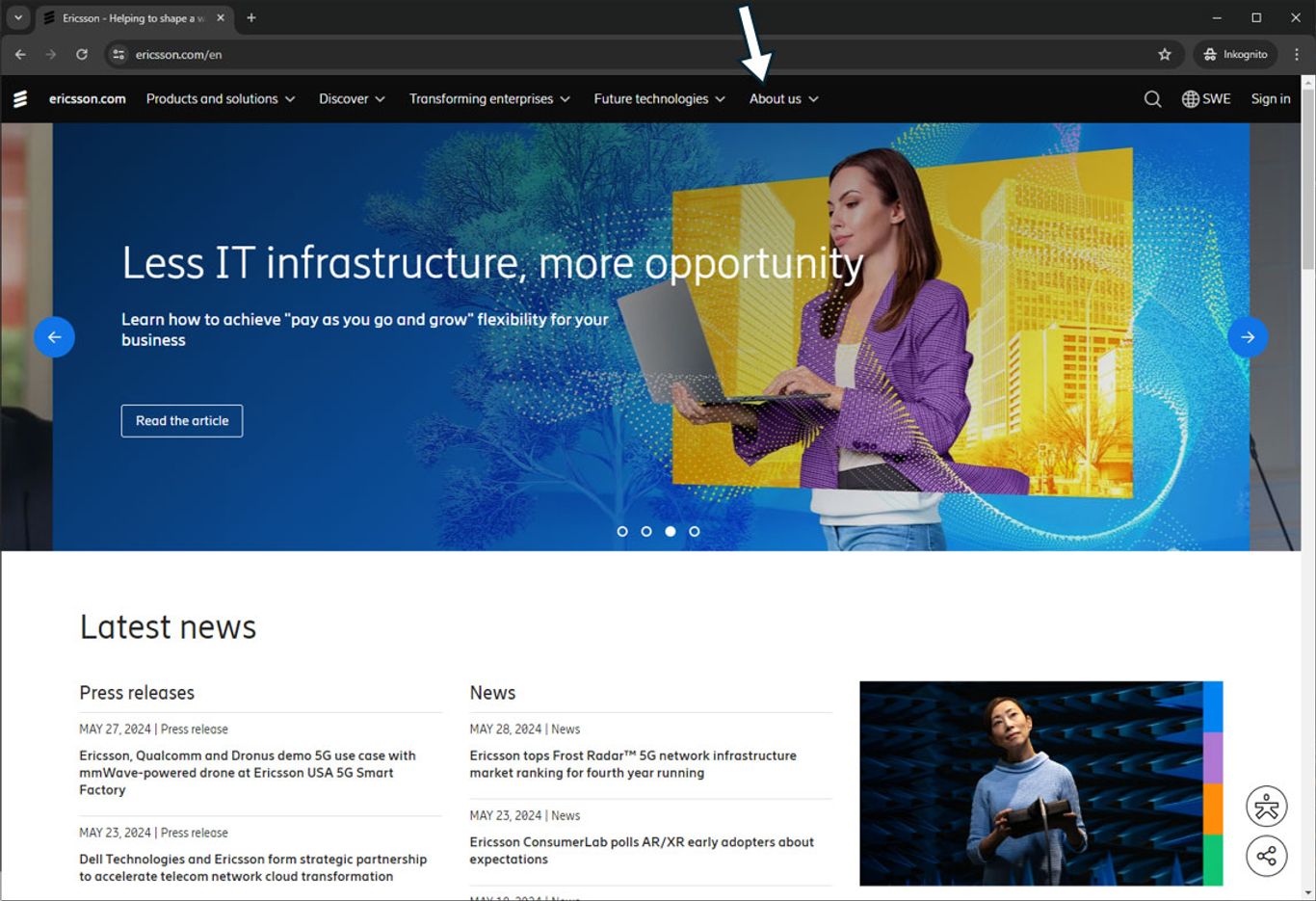 Ericsson website