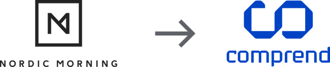 Nordic Morning logotype - is now - Comprend logotype