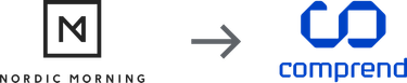 Nordic Morning logotype - is now - Comprend logotype
